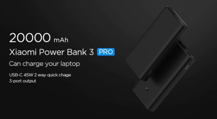 20000mAh Mi PowerBank 3 Pro