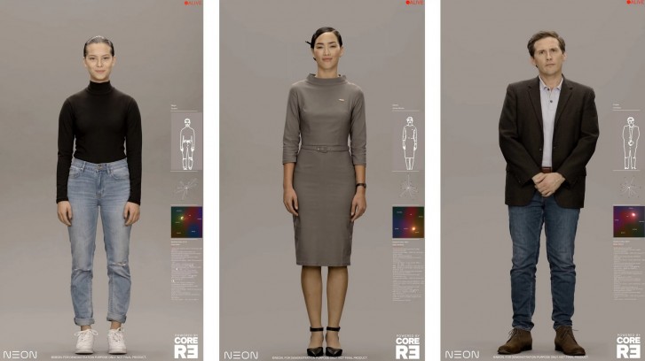 Samsung announces Project NEON, realistic digital humanoid avatars