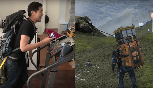 Allen Page turned Treadmill into PS4 Controller to play Death Stranding Game