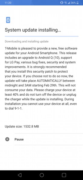 LG G8 ThinQ gets Android 10 update