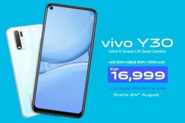 Vivo partners with Jumia to launch the Vivo Y30 smartphone exclusively in Kenya.