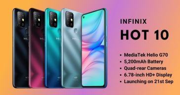 Infinix Hot 10 Debuts in Pakistan with Helio G70 and a Quad-Camera System