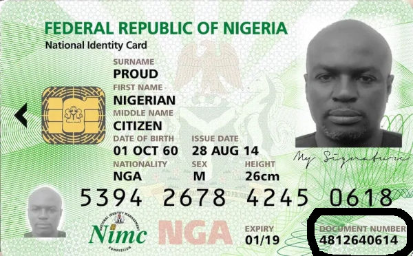 How To Submit NIN Document ID Number via Permanent National ID