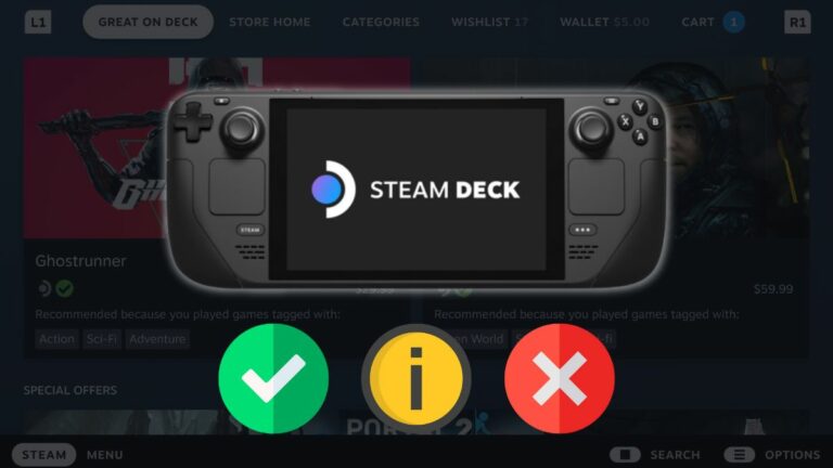 Steam Deck All supported, confirmed, unsupported games list