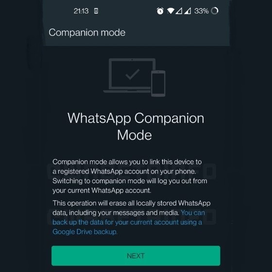 Whatsapp To Launch A Companion Mode To Link A Second Mobile Device