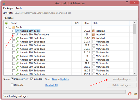 Android Sdk Tools Manager