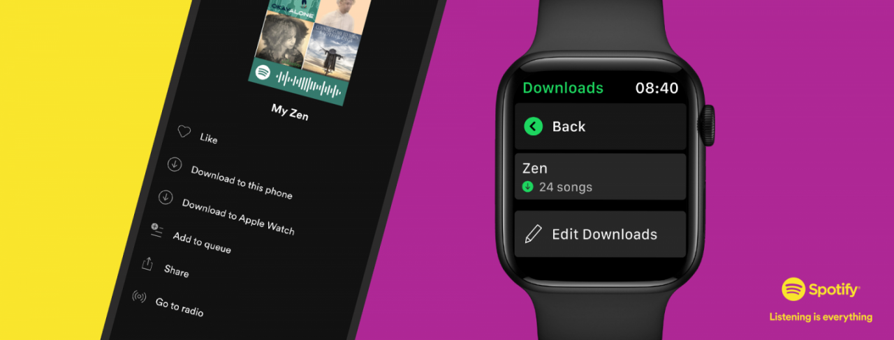 Spotify announces support for offline download of music and podcasts on Apple Watch