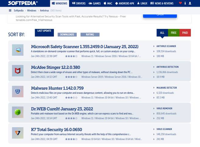 softpedia - Website to Download Cracked Software