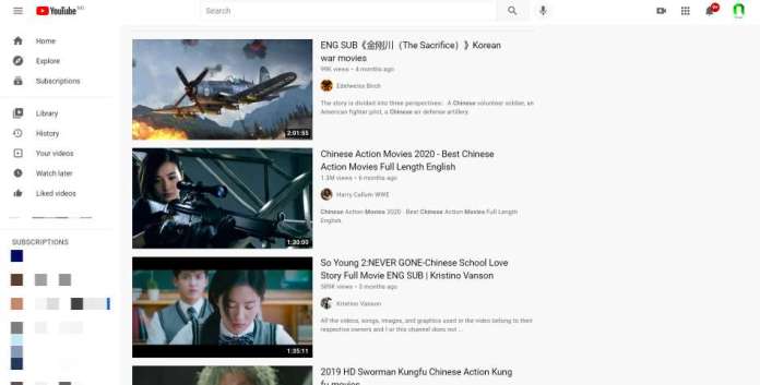 youtube chinese movies